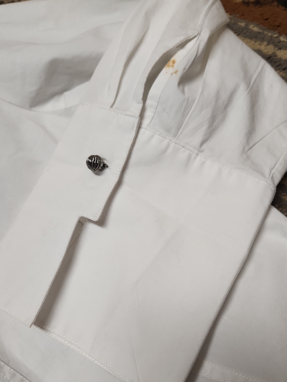 White Women’s Button-Down Shirt - Picture 7 of 9